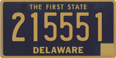 DE license plate 215551