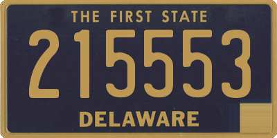 DE license plate 215553