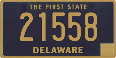 DE license plate 21558