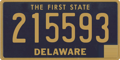DE license plate 215593