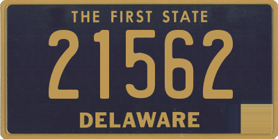 DE license plate 21562