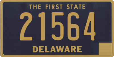 DE license plate 21564