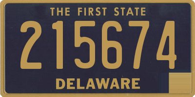 DE license plate 215674