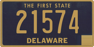 DE license plate 21574