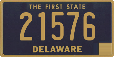 DE license plate 21576