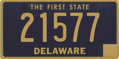 DE license plate 21577