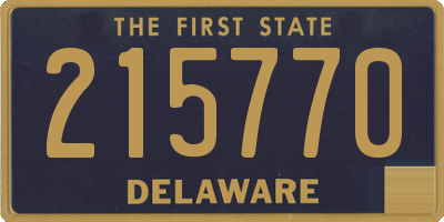 DE license plate 215770