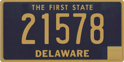 DE license plate 21578