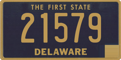 DE license plate 21579