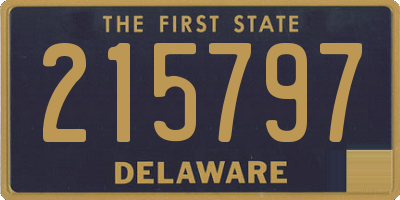 DE license plate 215797