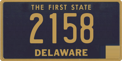 DE license plate 2158