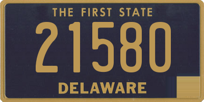 DE license plate 21580