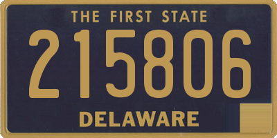 DE license plate 215806