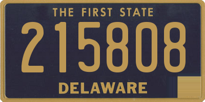 DE license plate 215808