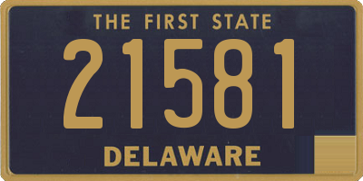 DE license plate 21581