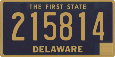 DE license plate 215814