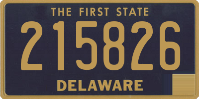 DE license plate 215826