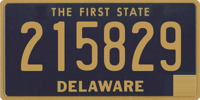DE license plate 215829