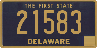 DE license plate 21583