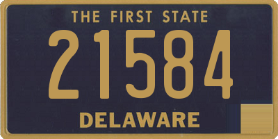 DE license plate 21584