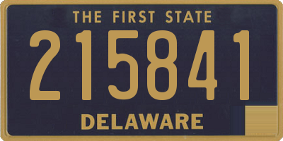 DE license plate 215841