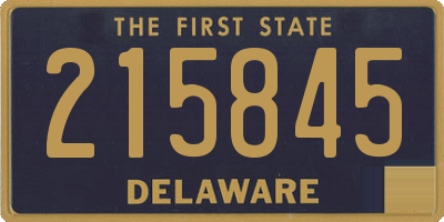 DE license plate 215845