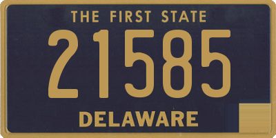 DE license plate 21585