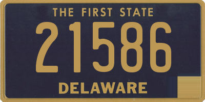 DE license plate 21586