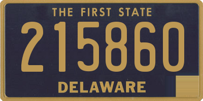 DE license plate 215860