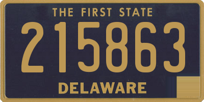 DE license plate 215863