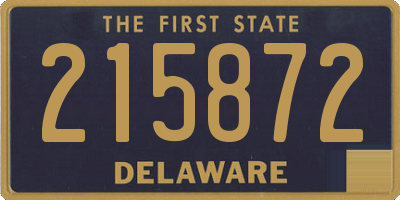 DE license plate 215872
