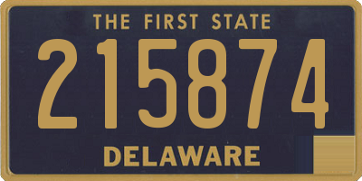 DE license plate 215874