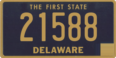 DE license plate 21588