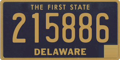 DE license plate 215886