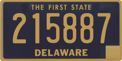 DE license plate 215887