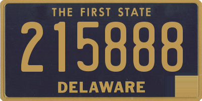 DE license plate 215888