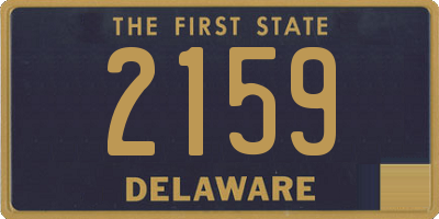 DE license plate 2159