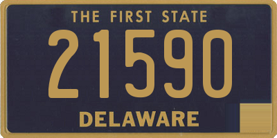 DE license plate 21590