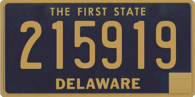 DE license plate 215919