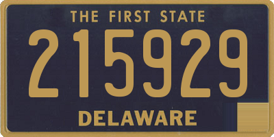 DE license plate 215929