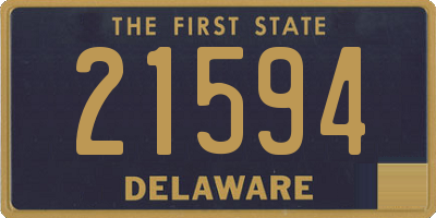 DE license plate 21594