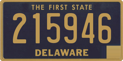 DE license plate 215946