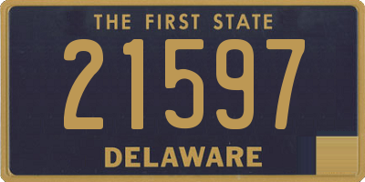 DE license plate 21597