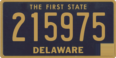 DE license plate 215975