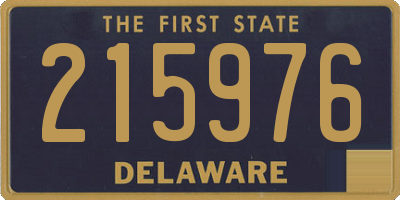 DE license plate 215976