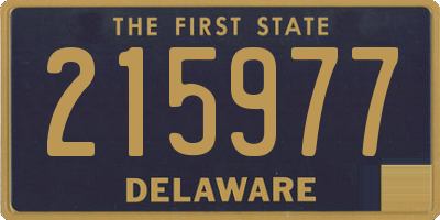DE license plate 215977