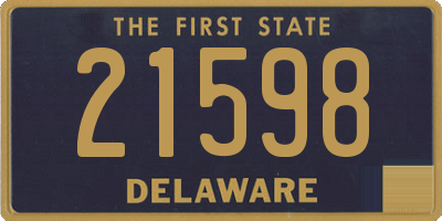 DE license plate 21598