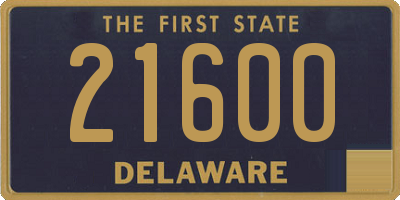 DE license plate 21600