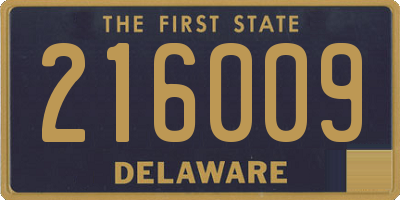 DE license plate 216009