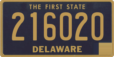 DE license plate 216020